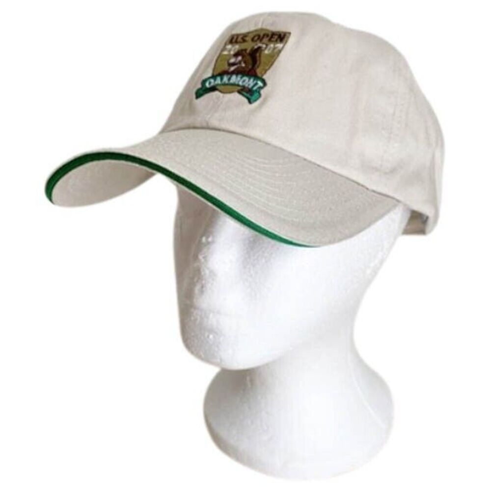 US Open Golf Hat NEW USGA Championship 2007 Oakmont Beige Cotton Logo - Picture 4 of 7